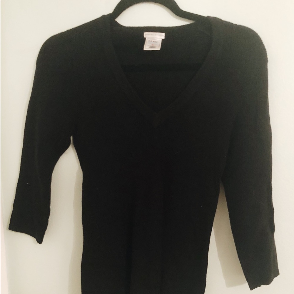 Black Stretchy 90’s Style Sweater